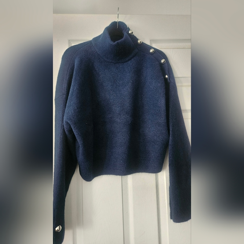 Zara Blue Knit Sweater
